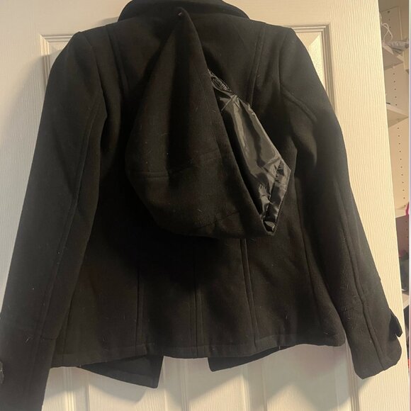 Black pea coat - Picture 3 of 4